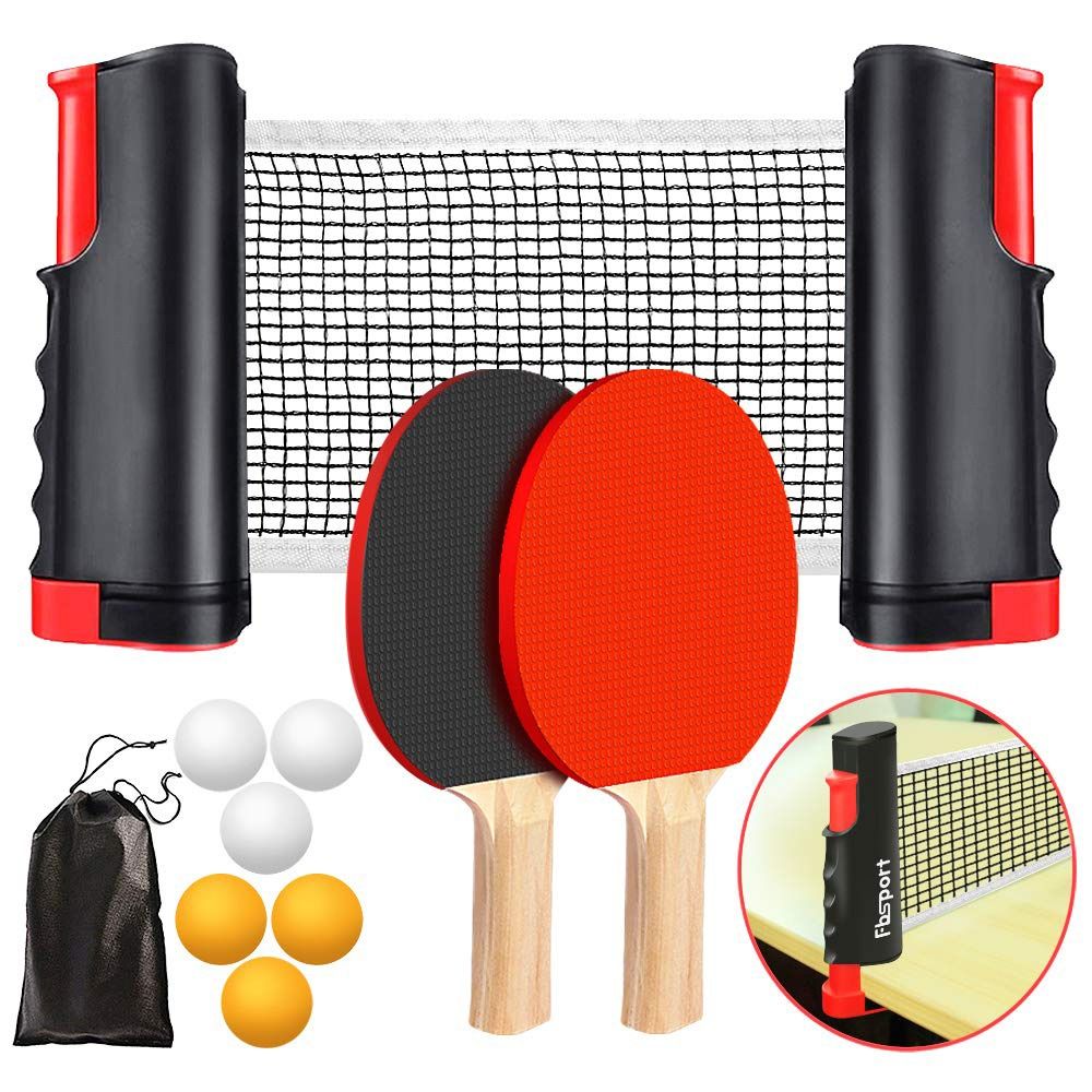 Table Tennis Db - Ensemble de filet de ping-pong rétractable