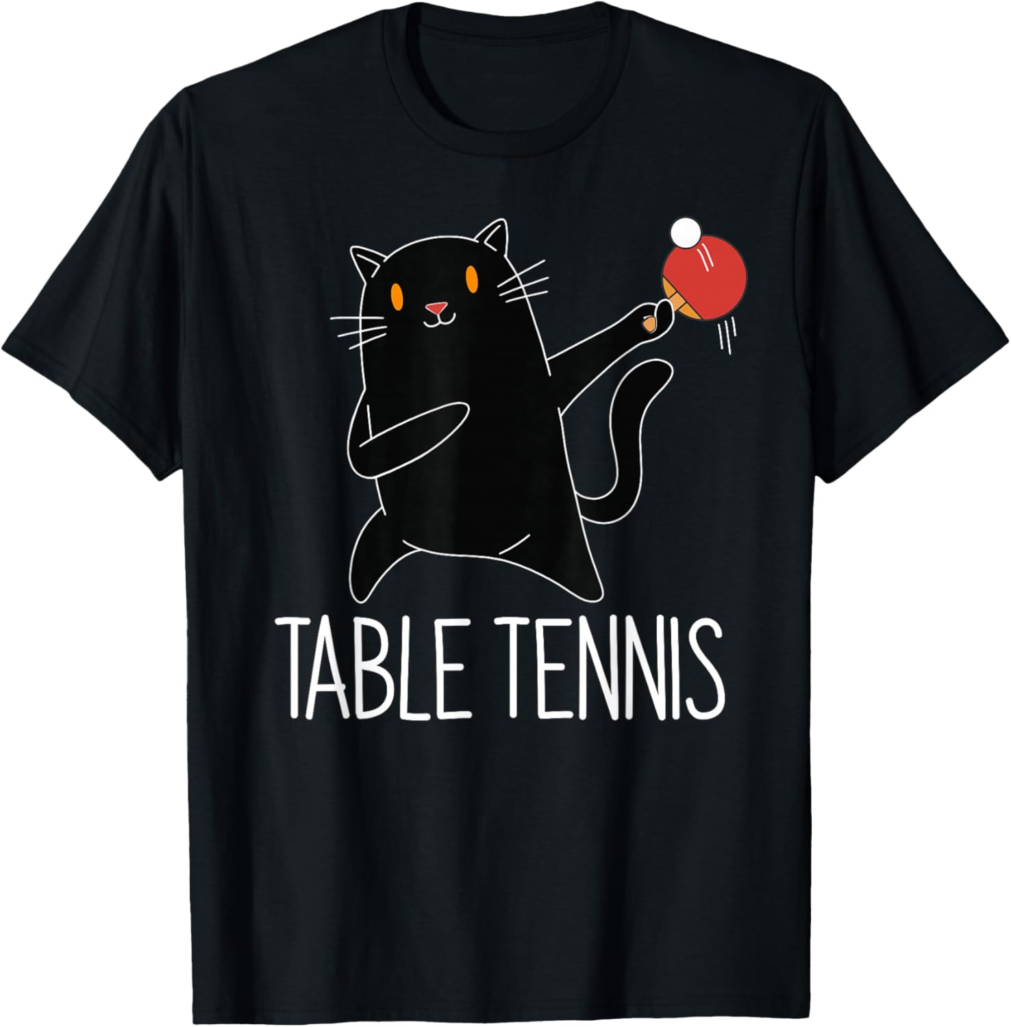 Table Tennis China - T-shirt de tennis de table Black