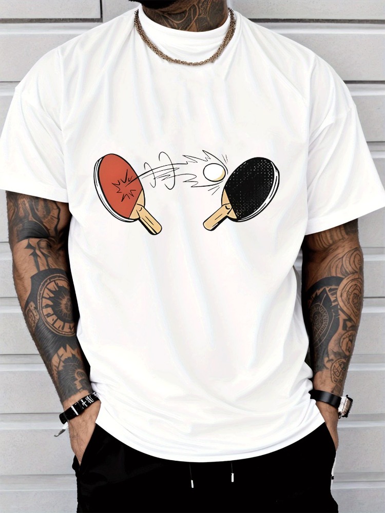 T-shirt d'été pour homme, impr - Table Tennis Outfit Male avis et prix