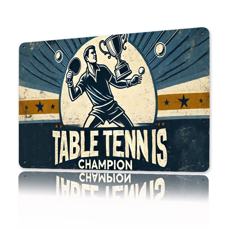 Décoration murale en métal vin - Table Tennis Championships avis et prix